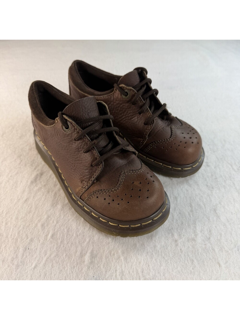 Dr. Martens Kids 4 Lace Up Leather Oxford Shoes Brogues Academia Doc Martin